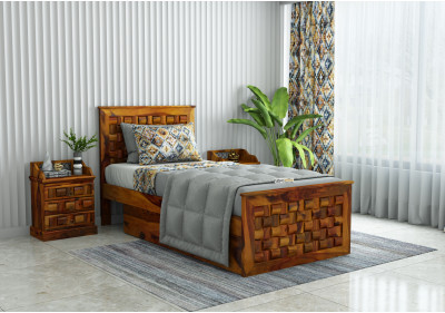 Hover Single Bed with Drawer Storage 