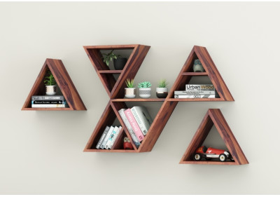 Jave Wooden Wall Shelves 